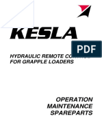 Operation Maintenance Spareparts: Hydraulic Remote Control For Grapple Loaders