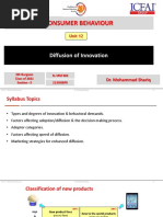 CB - Unit - 12 - Diffusion of InnovationS