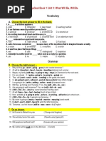 MG1 - SA - Unit 3 Revision