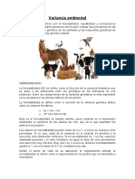 Lectura y Discusión Sobre La Variancia Ambiental.