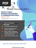 Human Resources Slide 1: Project Human Resource Management & Communication Skills