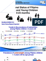 Nutritional Status of Filipino Infants and Young Children 0-23 Months