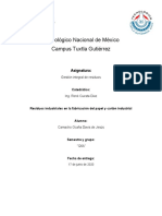 Residuos en La Industria Papelera y Cartón