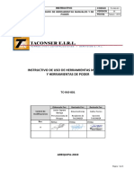 Instructivo de Uso de Herramientas Manuales y Herramientas de Poder PDF