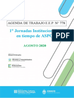 Agenda de Trabajo E.E.P 778