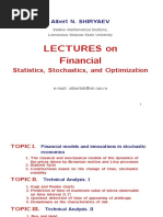 Lectures On Financial: Statistics, Stochastics, and Optimization