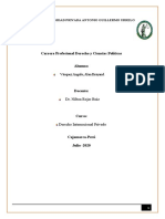 Caso Jurídico de Derecho Internacional Privado