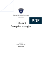 Tesla'S Disruptive Strategies: 16010967 Word Count: 2495 February 2020