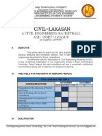 Civil-Lakasan: A Civil Engineering Basketball and Sports League