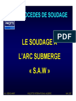 Procèdes de Soudage SAW 