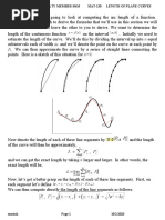 MAT130.5 (MTM) Handout #9 - Arc Length, Spring 2020