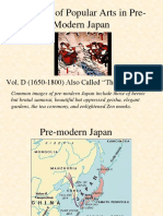 The Rise of Popular Arts in Pre-Modern Japan: Vol. D (1650-1800) Also Called "The Edo Period"