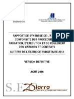 2012 Armds - Matrice Rapport de Synthese de Conformite