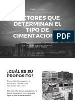 Factores Que Determinan El Tipo de Cimentación