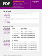 The Product Concept Definition Form