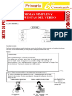 Forma Simple y Compuesta Del Verbo para Sexto de Primaria