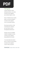 Letra de Tango. A Bordo de Mis Zapatos PDF