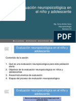 Clase 14. Evaluación Neuropsicológica en El Niño y Adolescente PDF