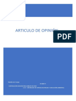 Articulo de Opinión Comunicacion