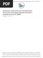 Semejanzas y Distinciones Entre La Inafectación, Exoneración, Inmunidad y Beneficio Tributario A Propósito de La Ley #30899 - IUS 360