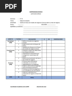 Lista de Cotejo 5