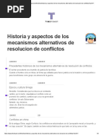 Historia y Aspectos de Los Mecanismos Alternativos de Resolucion de Conflictos