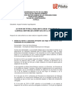 Acción de Tutela Estabilidad Laboral Reforzada Madre Adoptante