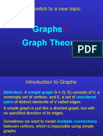 Let Us Switch To A New Topic:: Graphs Graph Theory