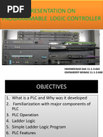 Presentation On Programmable Logic Controller: HIMSHEKHAR DAS 11-1-3-042 GNYANDEEP BISWAS 11-1-3-048