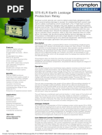 373-ELR Earth Leakage Protection Relay: Description