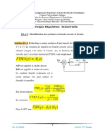 TD N°3 Solution Identification Des Systèmes en Boucle Ouverte Et Fermée.-Converti