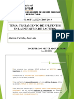 Tratamiento de Efluentes en La Industrai Lactea