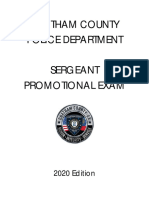 2020 Chatham County PD - SGT - Study Material PDF