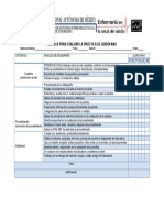 Rúbrica para Evaluar La Práctica de Quirofano