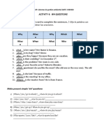 Activity 6 - WH Questions