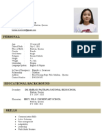 Personal Information: Escarieses, Lorena B