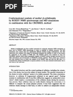 Conformational Analysis of Methyl P-Cellobioside by ROESY NMR Spectroscopy and MD Simulations in Combination With The CROSREL Method