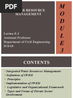 Water Resource Management: M O D U L E 3