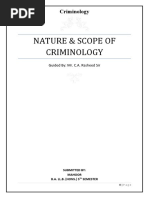 Nature Scope and Importance of Criminology