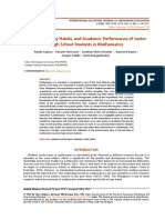 Attitudes Study Habits and Academic Performance of Junior High School Students in Mathematics 5768