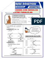 Operaciones de Ángulos Paralelos para Primero de Secundaria