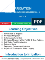 Irrigation: Water Resources Engineering - I) Unit - Iv