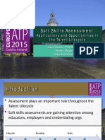 Soft Skills Assessment:: Applications and Oppor Tunities in The Talent Lifecycle