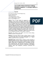 3.5 An Integrated Fuzzy Multi-Criteria Decision Making Approach For Evaluating Suppliers' Co-Design Ability in New Product Development