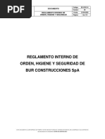 REGLAMENTO INTERNO DE ORDEN, HIGIENE Y SEGURIDAD BUR CONSTRUCCIONES SpA (2020) PDF