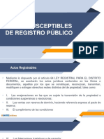 Actos Susceptibles de Registro