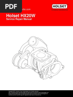 Holset HX20W: Service Repair Manual