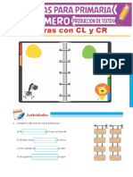 Palabras Con CL y CR para Primer Grado de Primaria