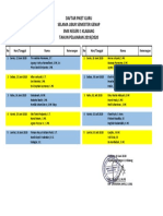 Daftar Piket Libur SMTR Genap