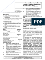 Loctite 7232 High Temperature Wear Resistant Putty: Product Description Sheet